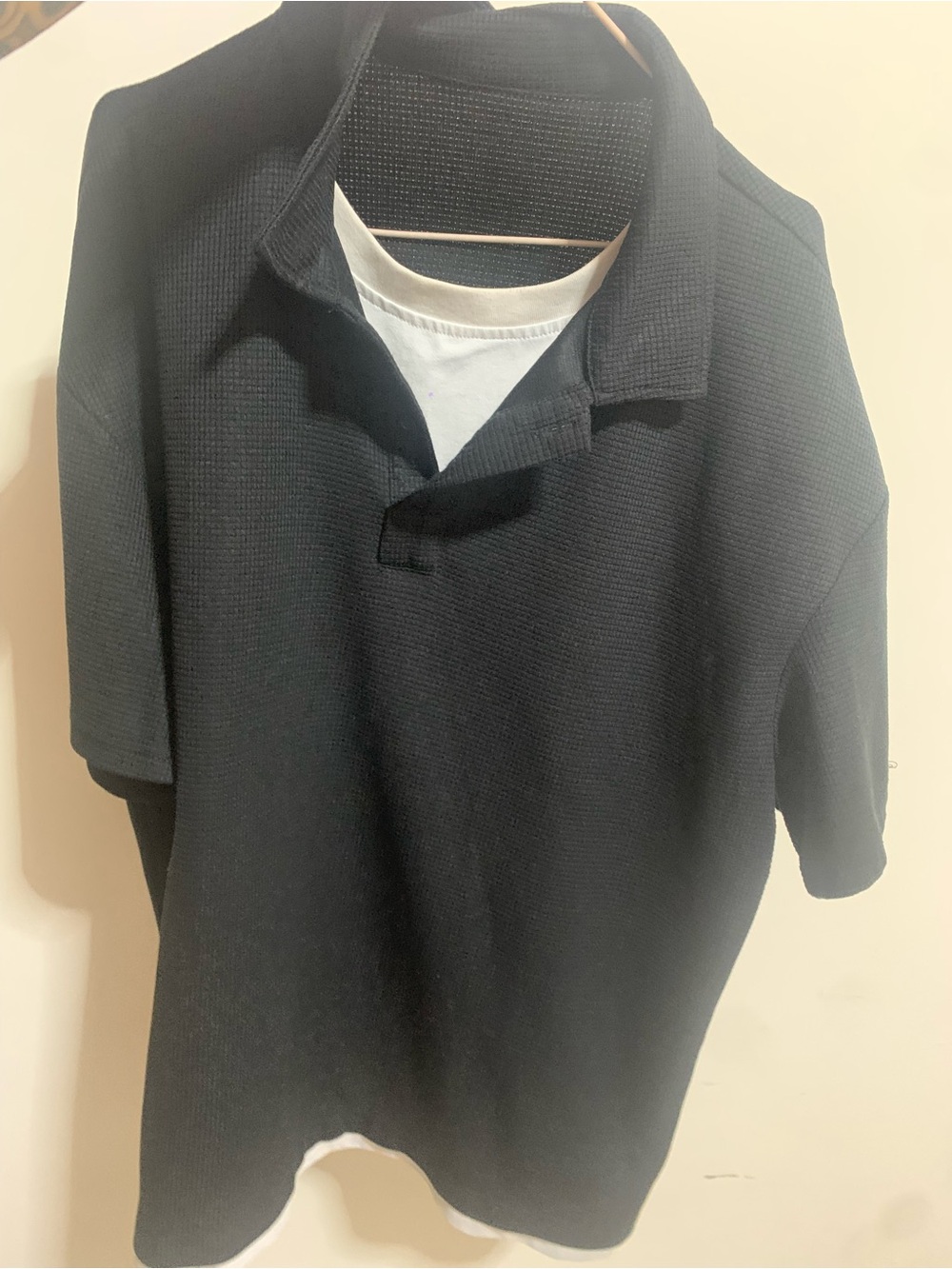 Men's Black Polo Shirt - Classic Short Sleeve
